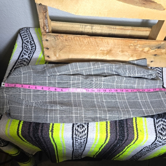 Zara blazer jacket Size:0 Color:Black/White Glen check - Picture 10 of 11